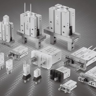 Tay gắp robot - xylanh kẹp khí nén- Gripper khí nén- Pneumatic gripper- MHZ series ()